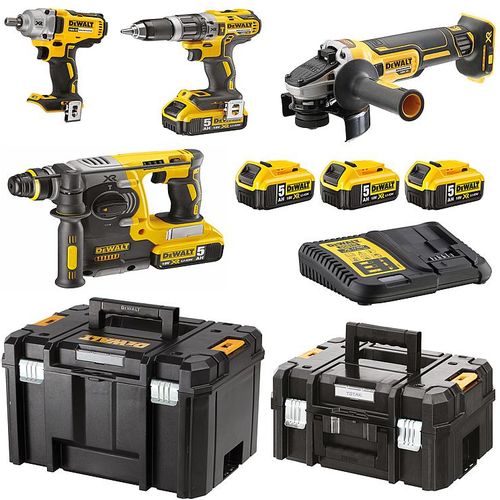 Dewalt DCK428P3T komplet alata od 4 komada 18 v, baterije 3x 5,0 ah  slika 1