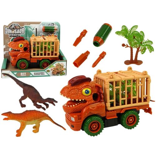 Dinosaur kamion transporter narančasti s dodacima slika 1