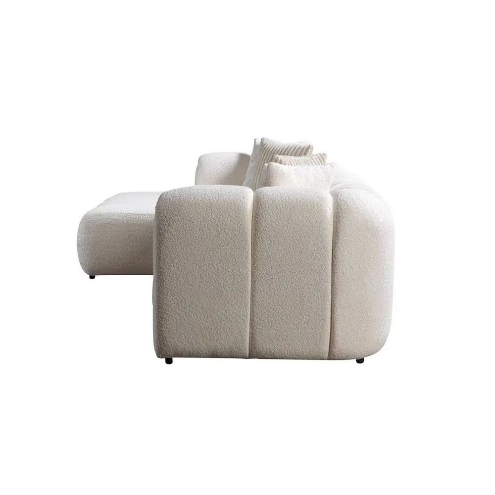 Ugaona Sofa N-Line Left - Bijela Boja slika 6