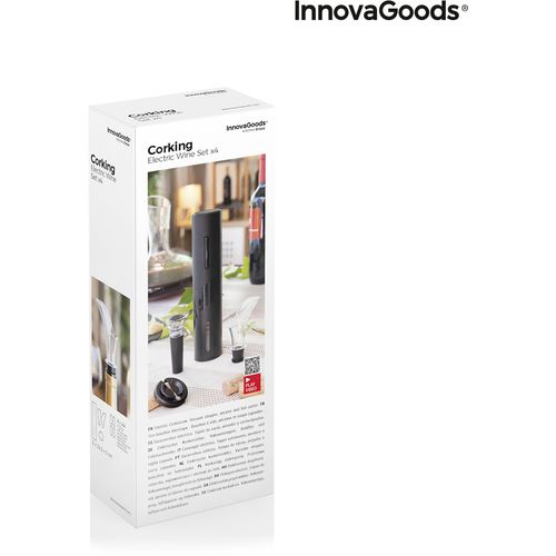 Električni vadičep s dodacima za vino Corking InnovaGoods slika 3