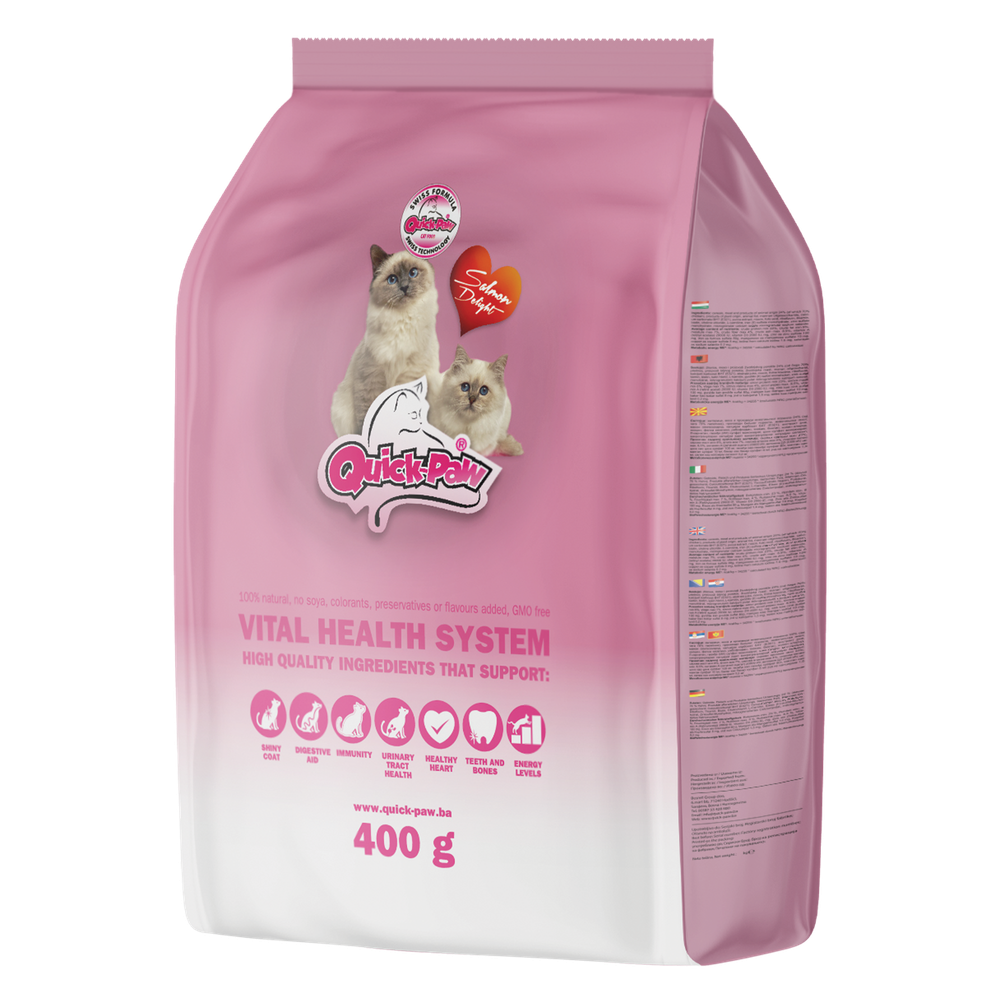 Quick-Paw suha hrana za odrasle mačke Riba 400g slika 1