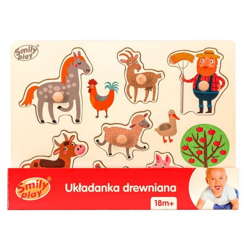 Drvene puzzle Smily Play Farma slika 2