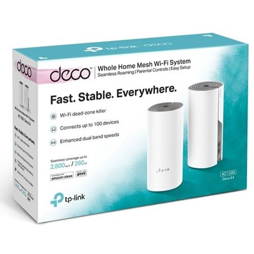 TP-Link Deco E4 (2-PACK) AC1200 Whole Home Mesh Wi-Fi System slika 3