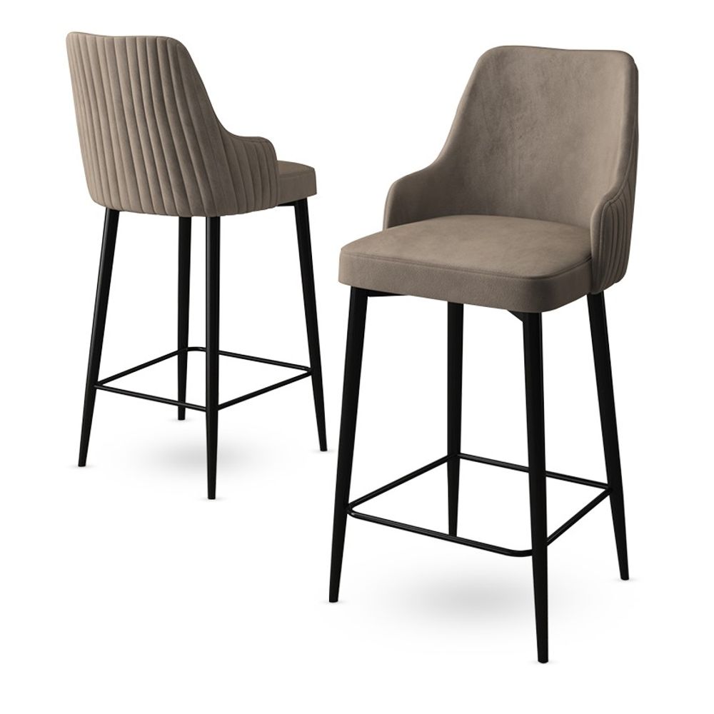 Enox - Set Bar Stolica Cappuccino, Crni (4 Komada) slika 3