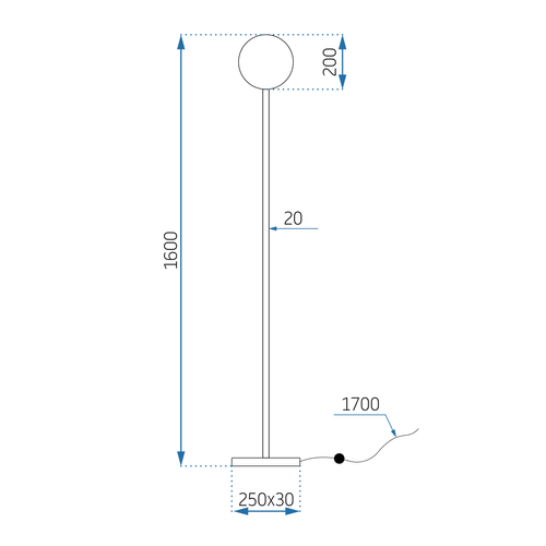 TOOLIGHT Podna svjetiljka Floor APP926-1F slika 2