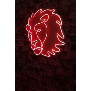 Wallity Ukrasna plastična LED rasvjeta, Lion - Red