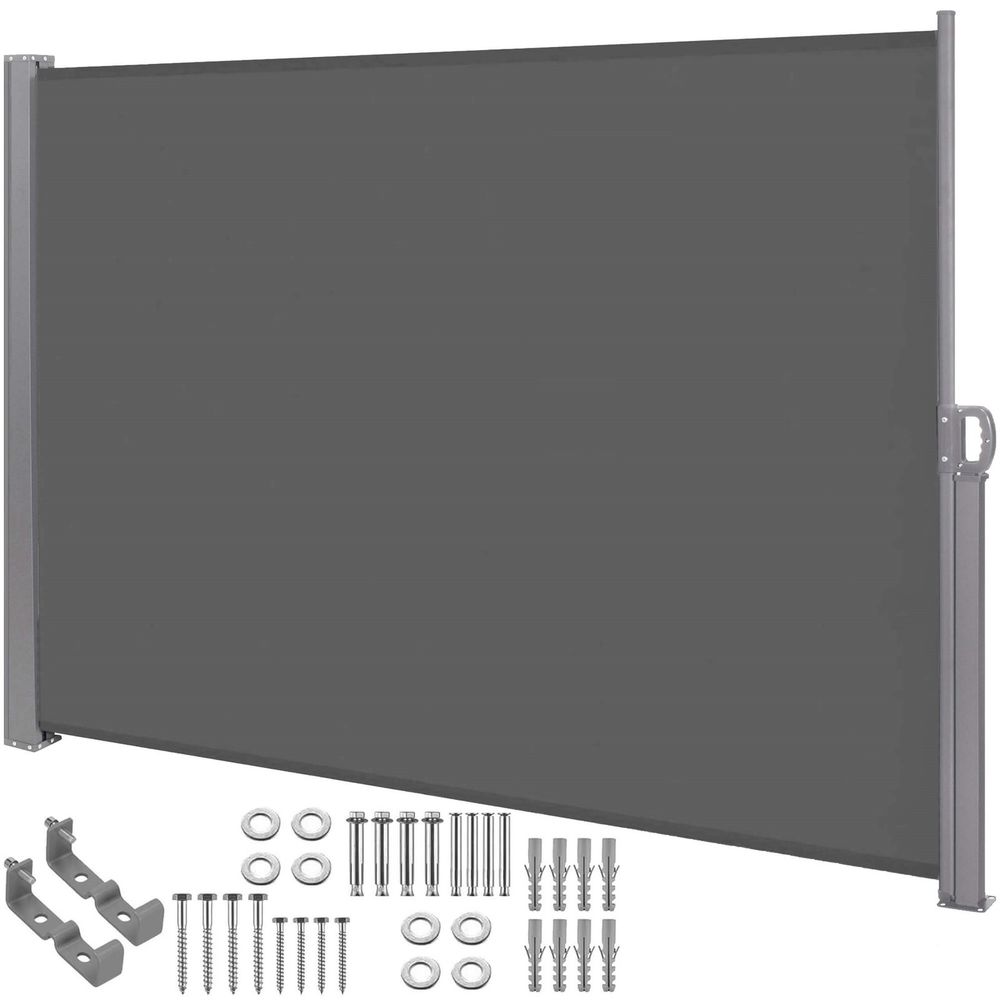 Aw0001 bočna tenda 250 x 160 cm tamno siva slika 7