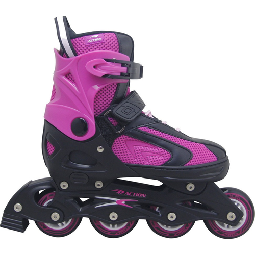 ROLER PW126B-10 BLACK/PINK L(40-43) PVC ABEC5 PU ACTION 2021 PAR slika 1