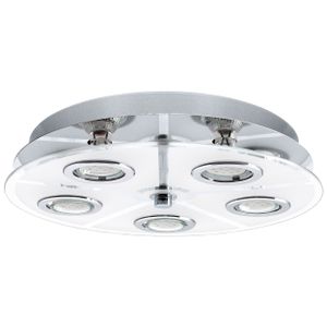 Eglo Cabo plafonjera/5, led, gu10, 5x3 w, hrom/saten 