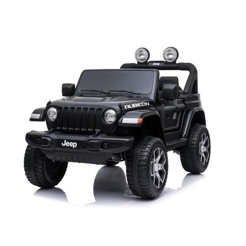 Licencirani Jeep Wrangler Rubicon crni - auto na akumulator slika 3