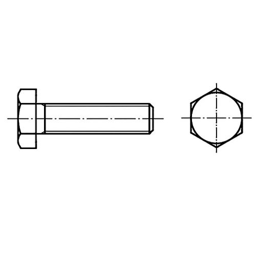 TOOLCRAFT 128169 vijak s šesterokutnom glavom M4 20 mm vanjski šesterokutni DIN 933 čelik 100 St. slika 1