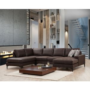 Atelier Del Sofa Kutna garnitura, Smeđa, Porto Corner (EOT-C-02-CHL) - Brown