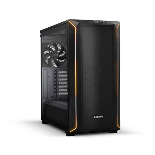 SHADOW BASE 800 DX Black, MB compatibility: E-ATX / ATX / M-ATX / Mini-ITX, ARGB illumination, Three pre-installed be quiet! Pure Wings 3 140mm PWM fans, including space for water cooling radiators up to 420mm slika 1