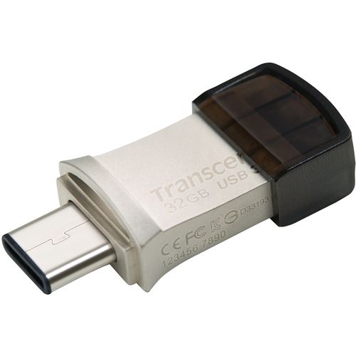 Transcend TS32GJF890S USB 32 GB JetFlash 890S, USB3.1, USB Type-C, OTG, 90/30 MB/s, Metalic, Ultra slim, Silver slika 8