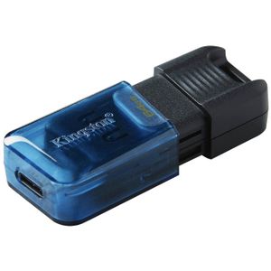 Kingston DT80M/64GB 64GB USB Flash Drive, USB 3.2 Gen.1 Type-C, DataTraveler 80 M, Read up to 200MB/s