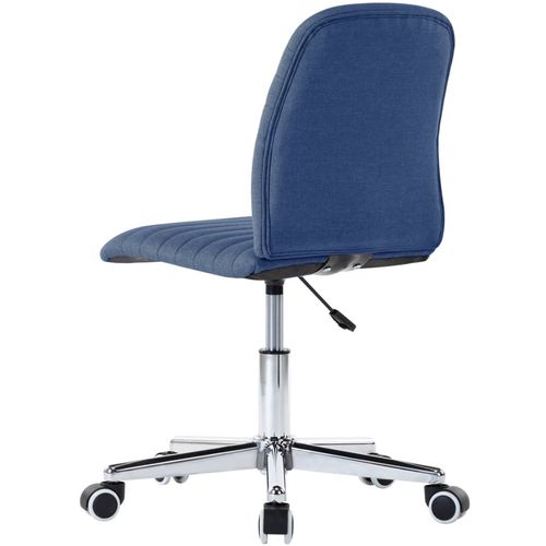 Okretna uredska stolica od tkanine plava slika 28
