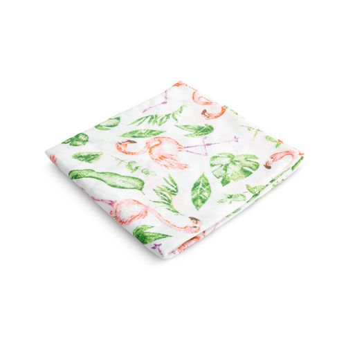 Sensillo muslin pelena 70x80cm flamingo slika 1