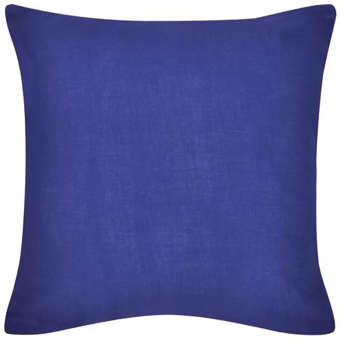 130921 4 Blue Cushion Covers Cotton 80 x 80 cm slika 6