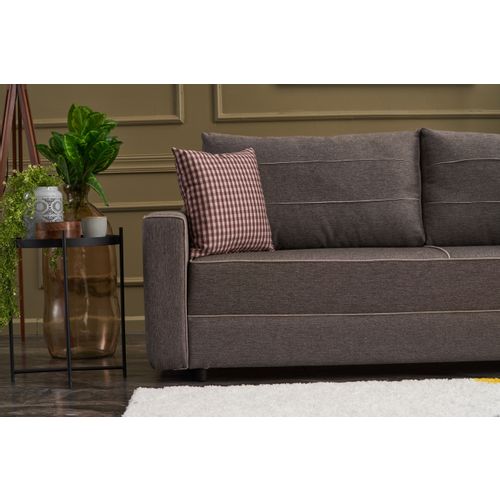 Atelier Del Sofa Trosjed na razvlačenje, Smeđa, Ece - Brown slika 6