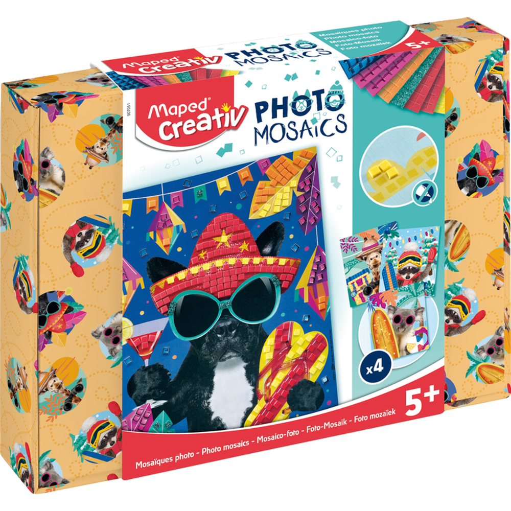 Maped Creativ Kreativni set Foto mozaik Adventure animals  slika 4