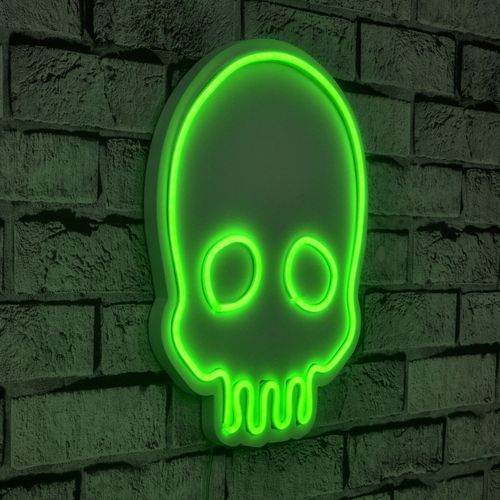 Wallity Ukrasna plastična LED rasvjeta, Skull - Green slika 10