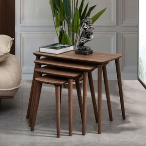 Nesting Table Luci - Set od 4 komada u boji orah