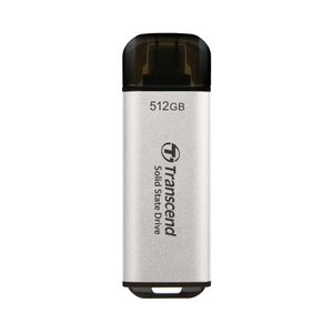 Transcend TS512GESD300S 512GB, Portable SSD, ESD300S, USB 10Gbps, Type C, Silver