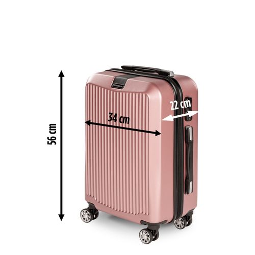 Putni kofer Scandinavia Carbon Series - rosegold, 40 l rose 22x34x56 40l cm slika 5