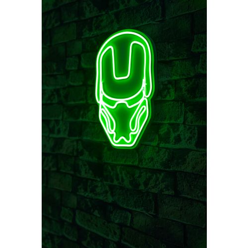 Wallity Ukrasna plastična LED rasvjeta, Iron Man - Green slika 1