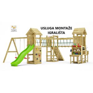 Usluga montaže za drveno dječje igralište OPTIMIZER