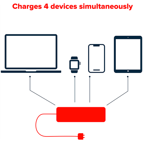 CANYON H-10, Wall charger. CNE-CHA10B Input: 100-240V~50/60Hz 1.0A Max Output1/Output2: DC USB-A QC3.0 5.0V/3.0A,9.0V/2.0A,12.0V/1.5A 18.0W(Max)USB-C PD 5.0V/3.0A,9.0V/2.22A,12.0V/1.67A 20.0W(Max)USB-A+C 5.0V/3.0A 15.0W(Max)Total Power: 40.0W slika 6