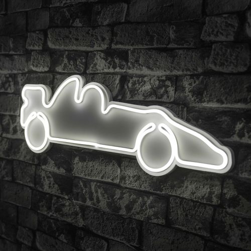 Wallity Ukrasna plastična LED rasvjeta, Formula 1 Race Car - White slika 8