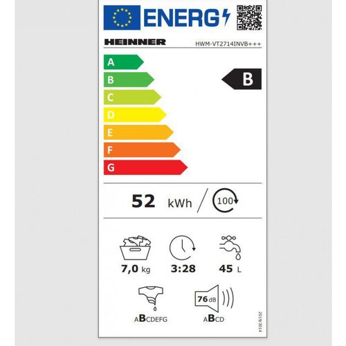 Heinner perilica rublja HWM-VT2714INVB+++ slika 4