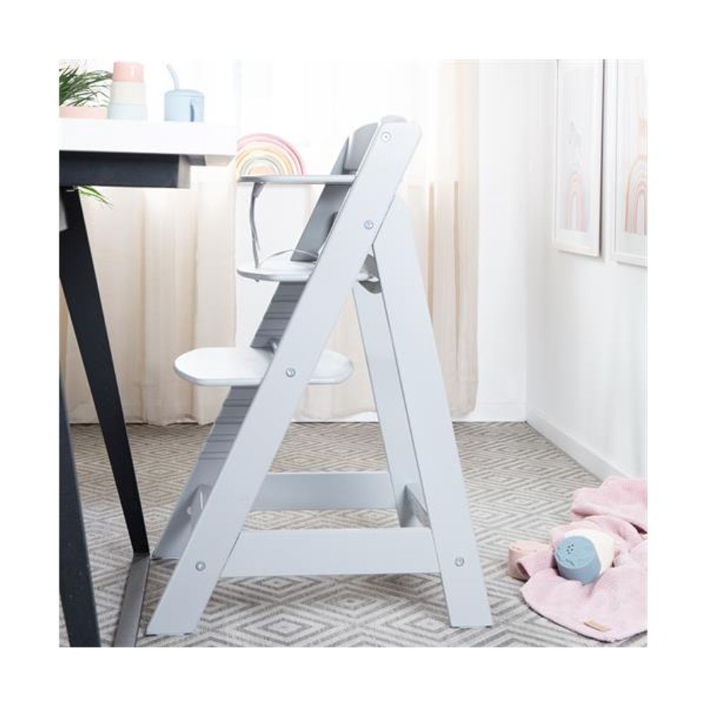 Roba Kids Drvena hranilica za bebe Sit Up Flex, Antracit slika 5