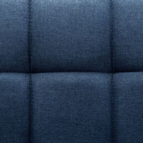 Okretne blagovaonske stolice od tkanine 4 kom plave slika 23