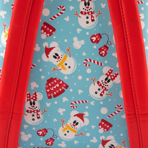 Loungefly Disney Snowman Mickey Minnie dječji ruksak + rajf 26cm slika 8