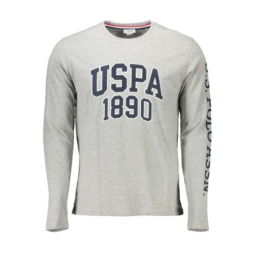 US POLO GRAY MEN'S LONG SLEEVE T-SHIRT slika 1