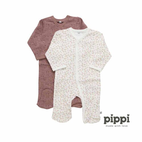 Pippi - Kombinezon dugi rukav s printom (2 kom), Burlwood, vel. 62 slika 2