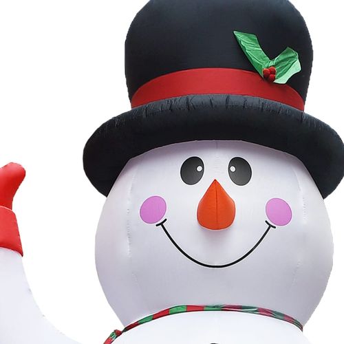 Božićni snjegović na napuhavanje LED IP44 600 cm XXL slika 40