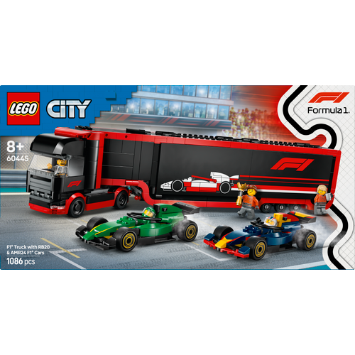 LEGO® CITY 60445 Kamion za F1® s autima RB20 i AMR24 za F1® slika 5