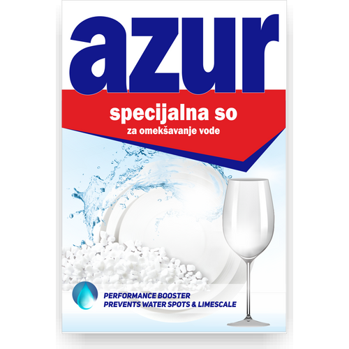 AZUR salt so za omekšavanje vode kod mašinskog pranja posuđa kutija 1.5 kg slika 1