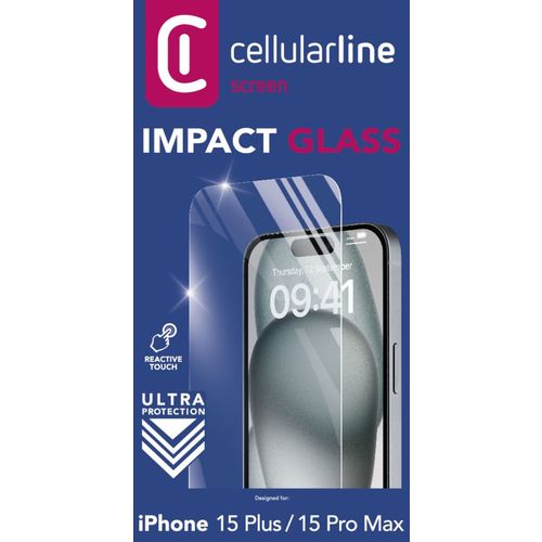 Cellularline zaštitno staklo za iPhone 15 Plus/15 Pro Max slika 3
