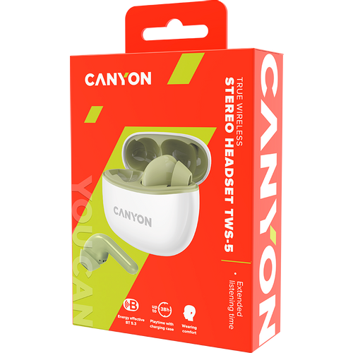 Canyon TWS 5 (CNS-TWS5GR) bluetooth slušalice zelene slika 5