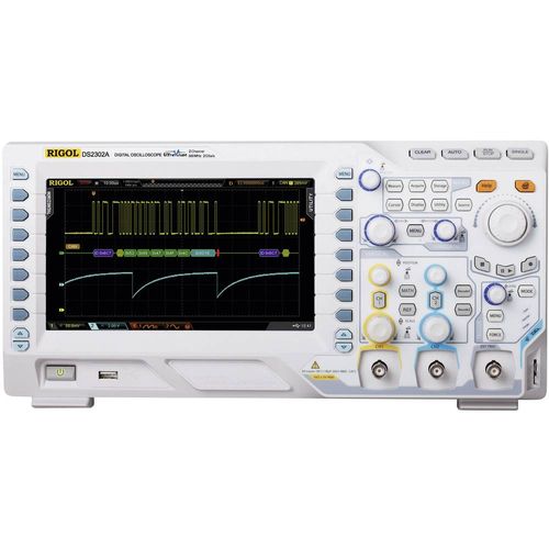 Rigol DS2202A digitalni osciloskop  200 MHz 2-kanalni 1 GSa/s 7 Mpts 8 Bit digitalni osciloskop s memorijom (ods) 1 St. slika 1