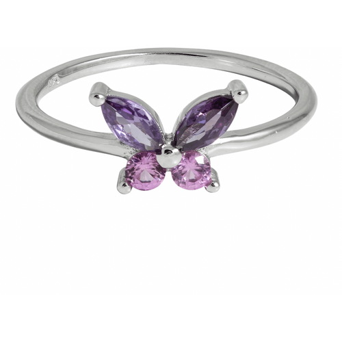 J&B Jewellery 925 Srebrni Prsten 0000095-Purple slika 1