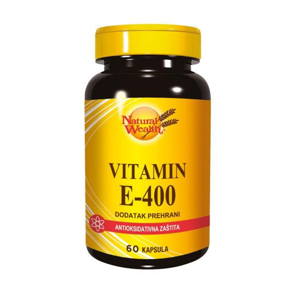 Natural Wealth Vitamin E-400 A60 - Snažna Antioksidativna Zaštita slika 1