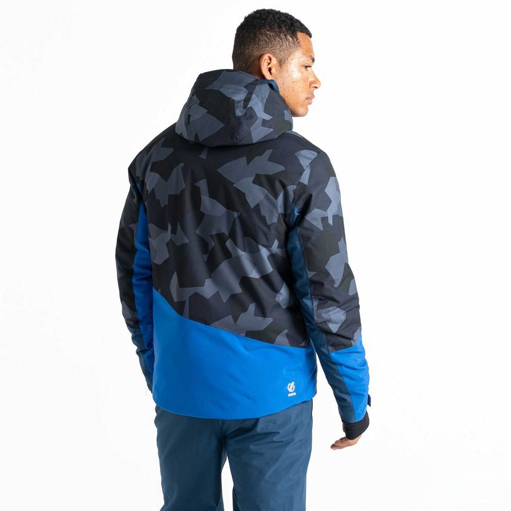 Dare2B Muška jakna za skijanje Baseplate, Olympian Blue/Black Geo slika 4