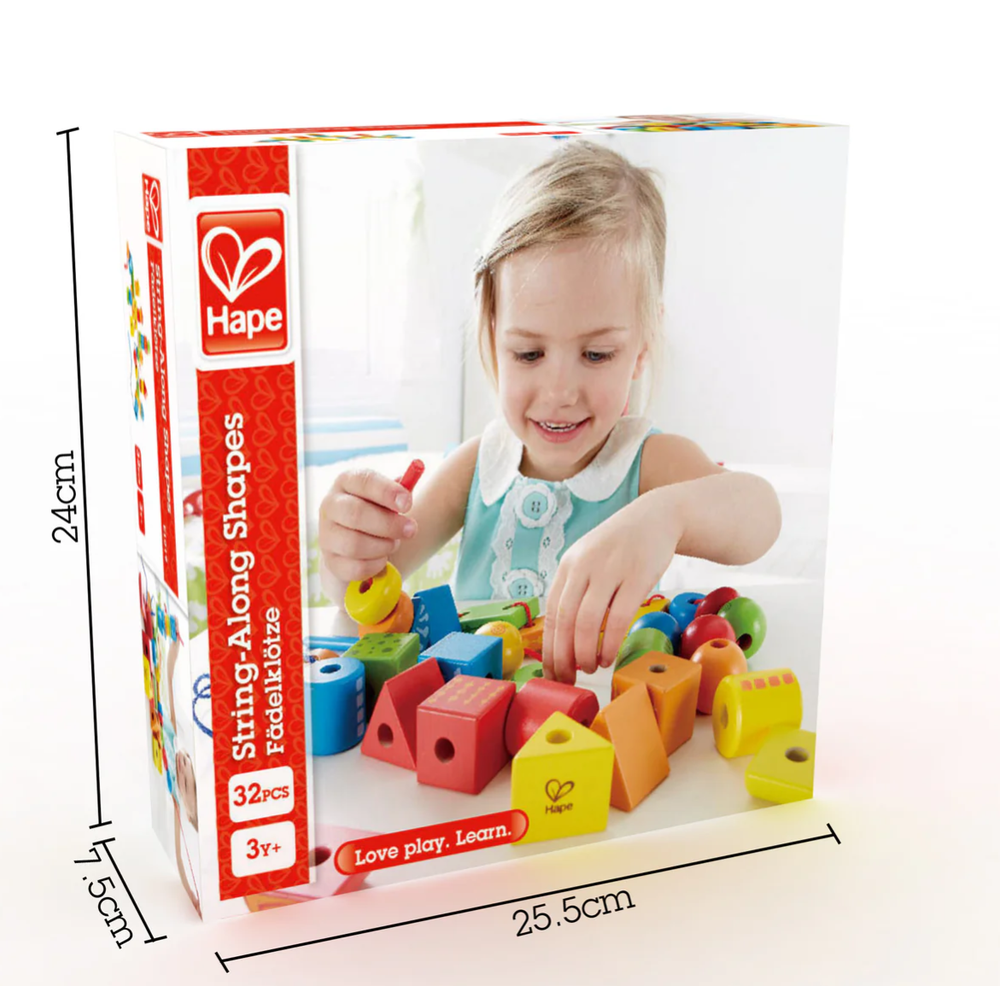 Hape Drveni oblici String-Along Shapes E1019B  slika 5