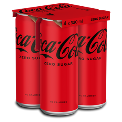 Coca-Cola Zero Sugar 0,33l 4/limenke KRATAK ROK slika 1