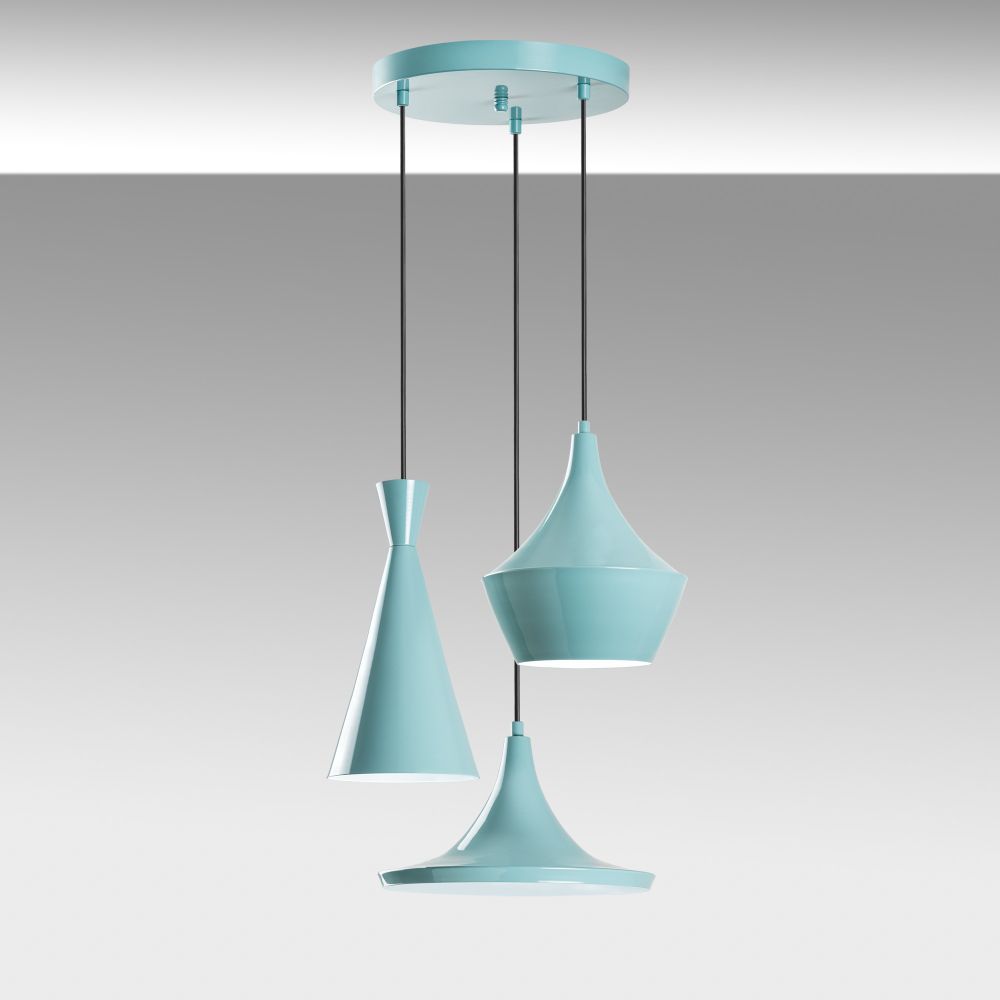 Luster Tom - 3556 - Tirkizni Luster sa Tri Nivoa slika 5